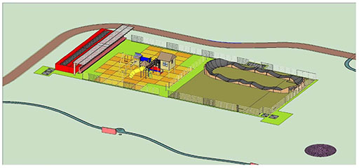 El entorno del Río Lameira contará con un circuito de patinaje y un parque infantil